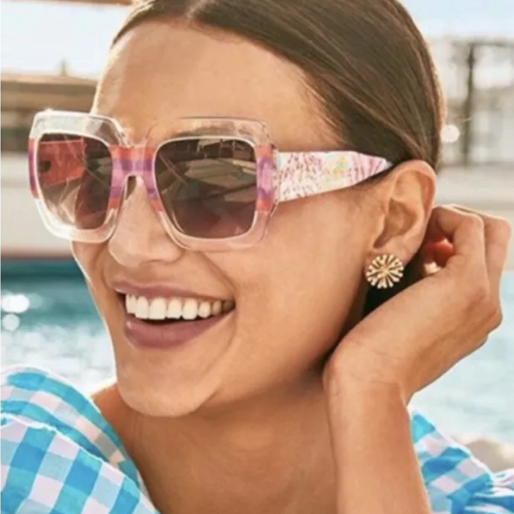 Lilly Pulitzer Oversized Splashdance
Square Sunglasses NWOT